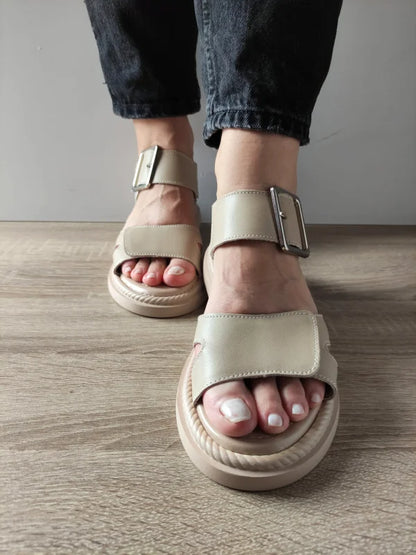 SANDALE CASUAL DAMA FORMAZIONE K246-1 BEJ (APRICOT)
