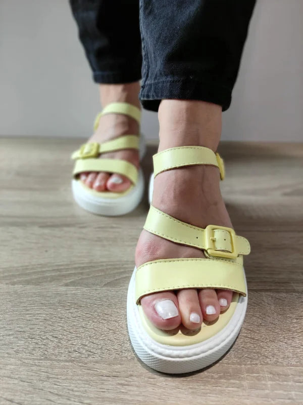 SANDALE CASUAL DAMA FORMAZIONE K247-1 GALBENE