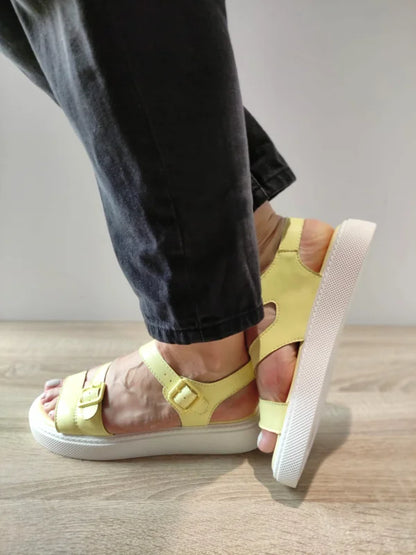 SANDALE CASUAL DAMA FORMAZIONE K247-1 GALBENE