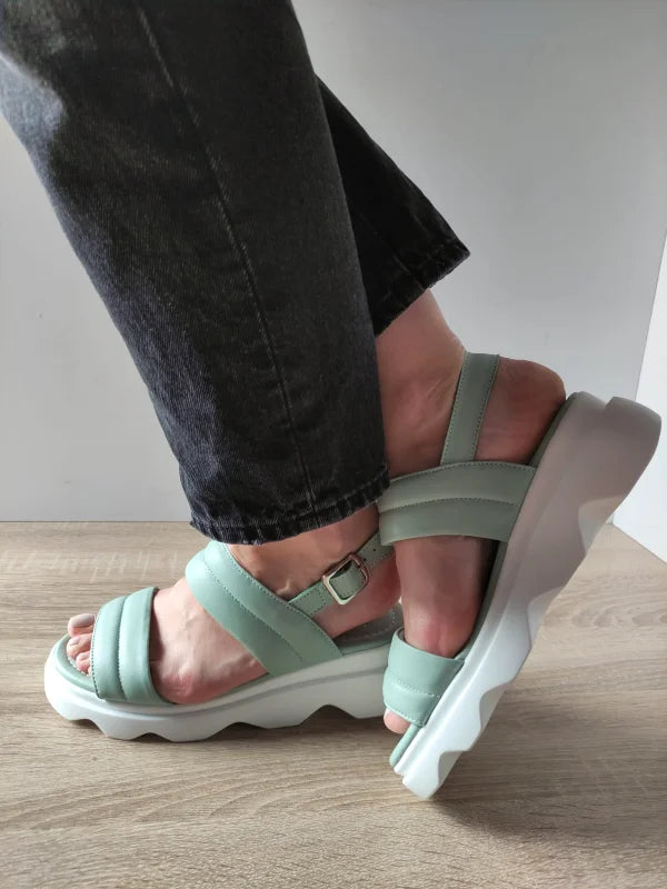 SANDALE CASUAL DAMA FORMAZIONE K249-3 VERZI MENTA
