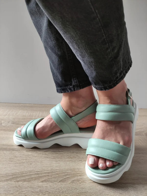SANDALE CASUAL DAMA FORMAZIONE K249-3 VERZI MENTA