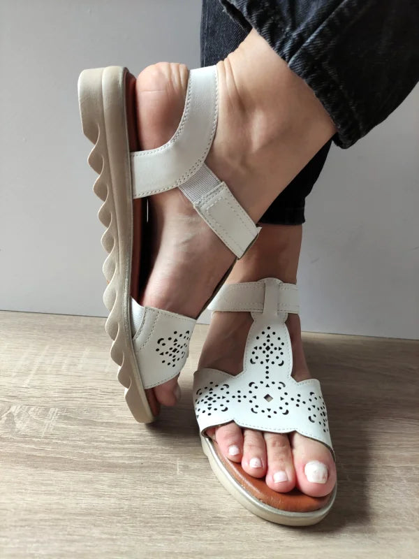 SANDALE CASUAL DAMA JANA 28262-44 ALBE - imagine 3