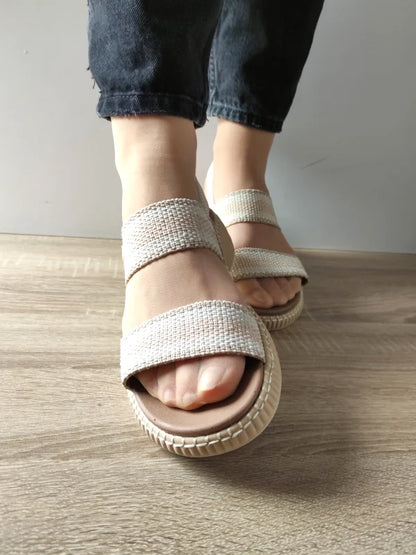 SANDALE CASUAL DAMA JANA 28760-44 BEJ
