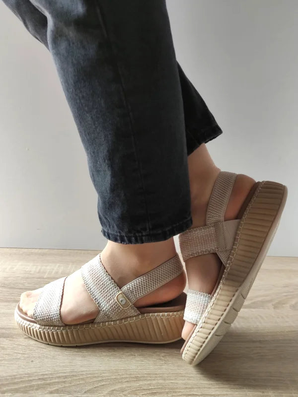 SANDALE CASUAL DAMA JANA 28760-44 BEJ - imagine 5