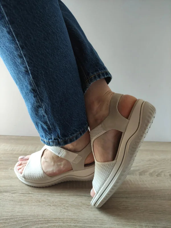 SANDALE CASUAL DAMA JANA 28772-44 BEJ - imagine 5