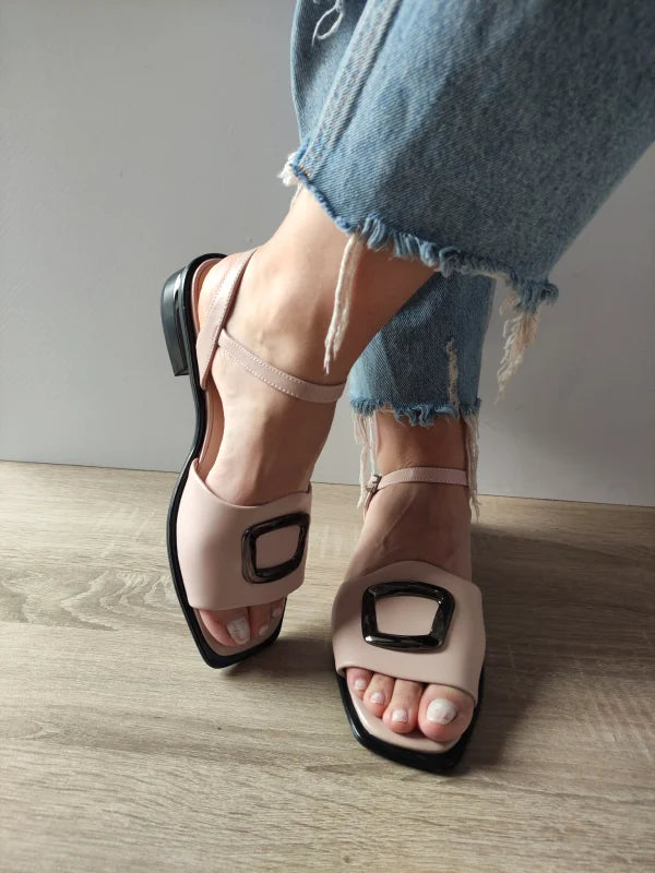 SANDALE CASUAL DAMA KARISMA 60001A C5-N ROZ NUDE - imagine 4