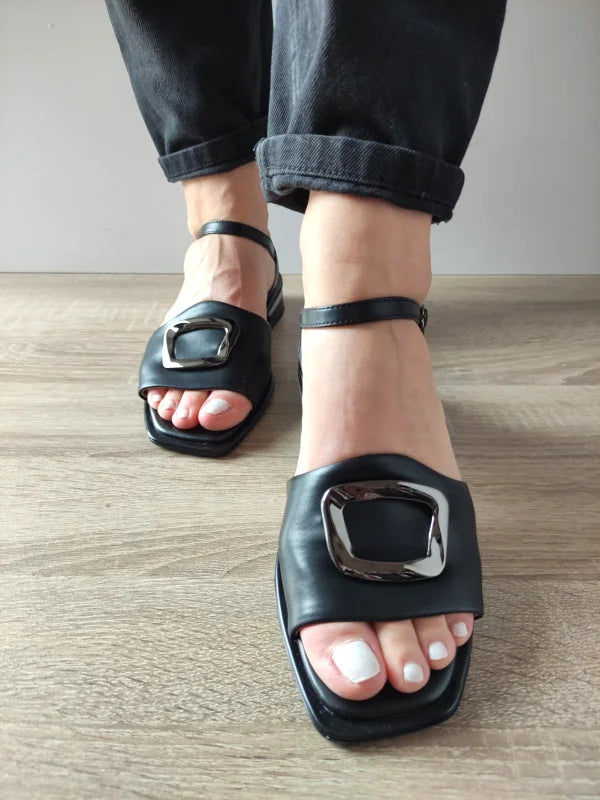 SANDALE CASUAL DAMA KARISMA 60001B 01-N NEGRE - imagine 3