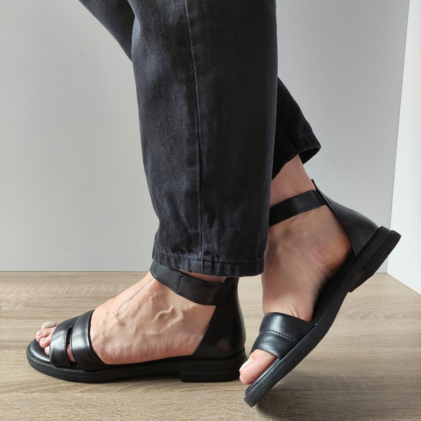 SANDALE CASUAL DAMA MARCO TOZZI 28102-42 NEGRE - imagine 3
