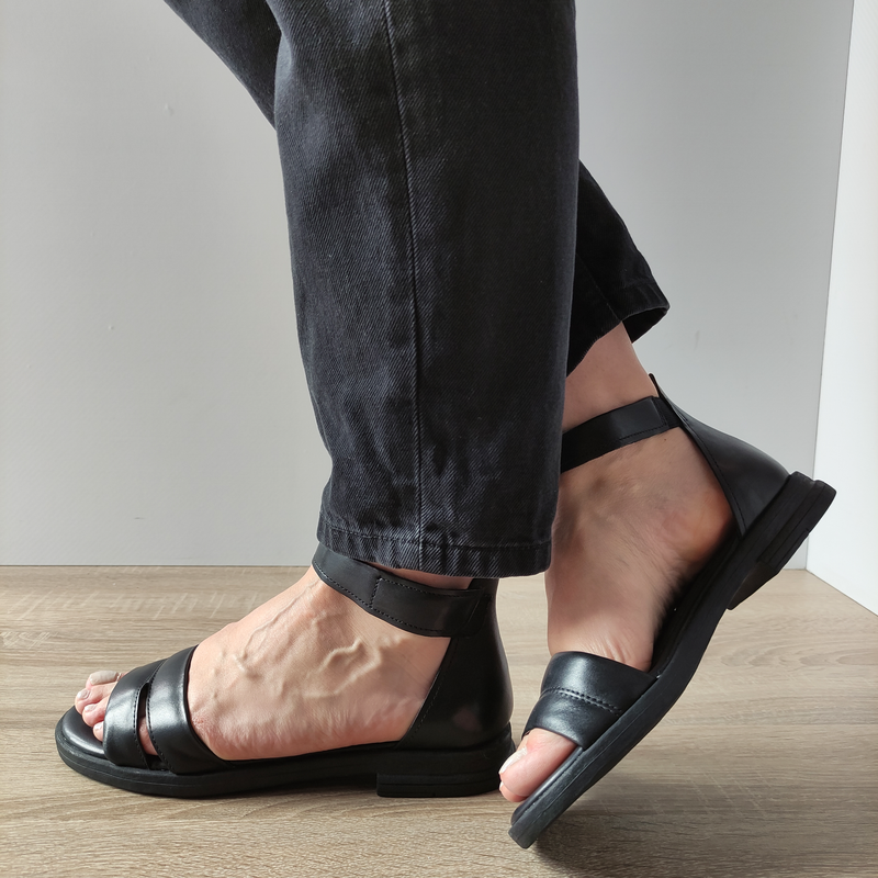 SANDALE CASUAL DAMA MARCO TOZZI 28102-42 NEGRE - imagine 3