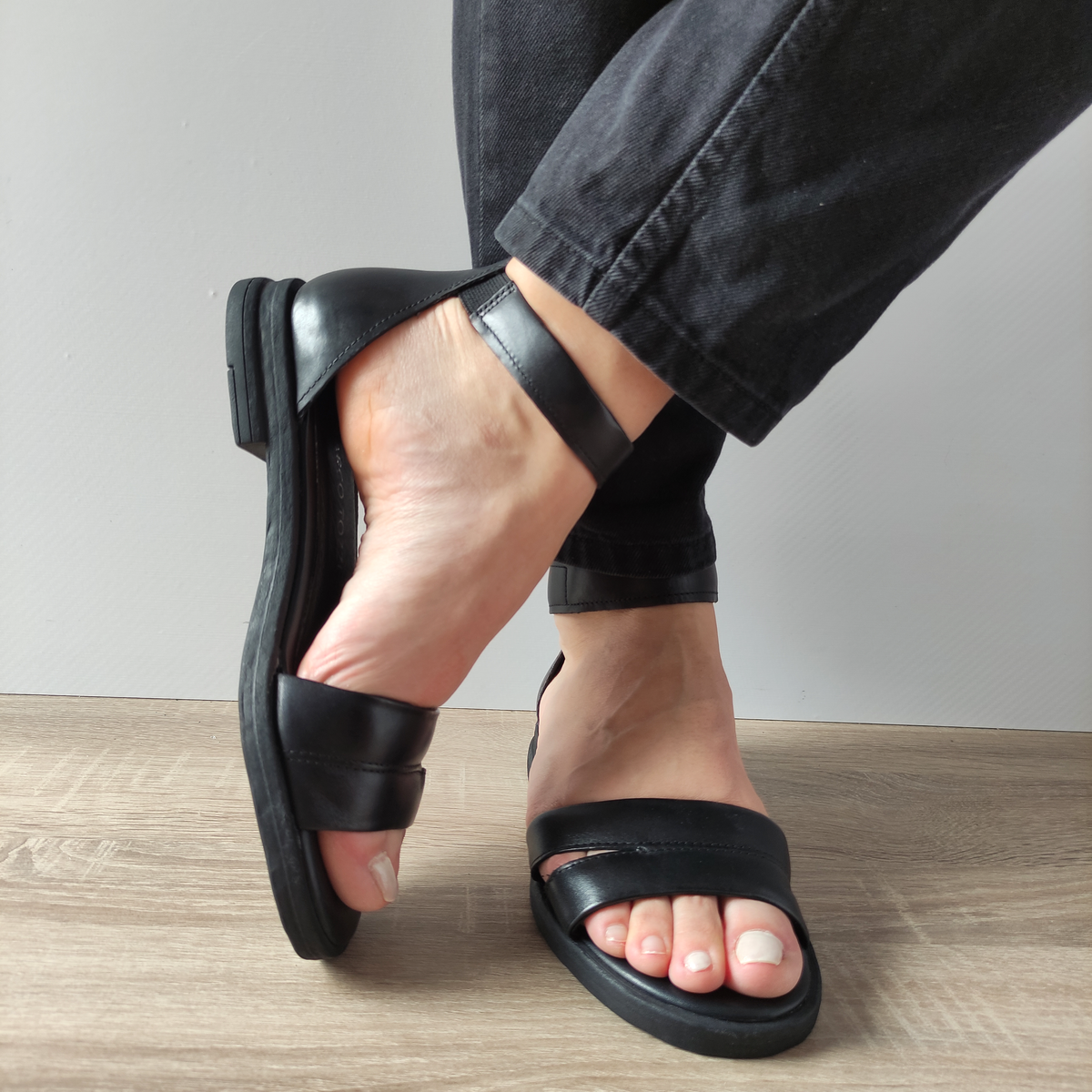 SANDALE CASUAL DAMA MARCO TOZZI 28102-42 NEGRE - imagine 5