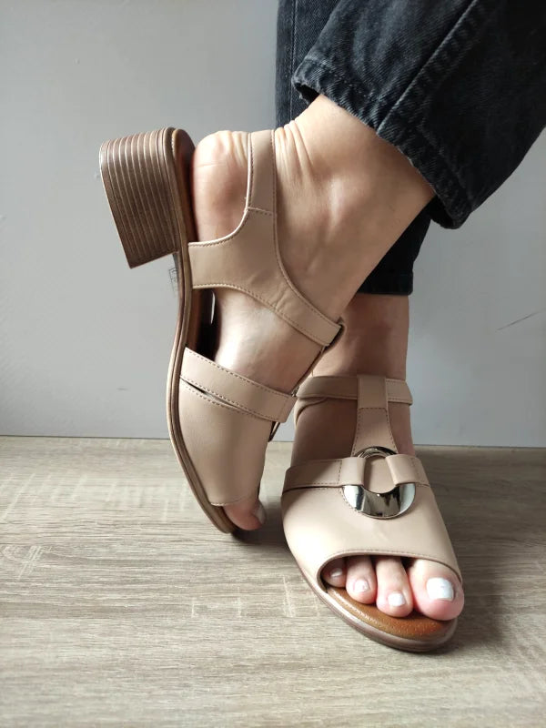 SANDALE CASUAL DAMA PASS 160029B 52-N BEJ - imagine 3