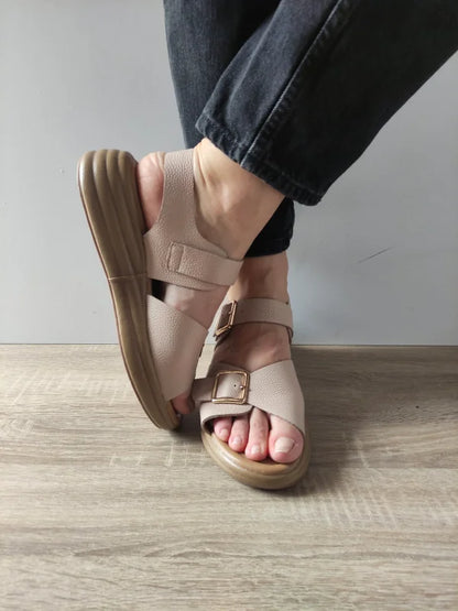 SANDALE CASUAL DAMA PASS 60012D C5-N BEJ