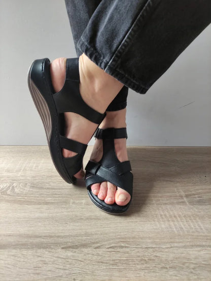 SANDALE CASUAL DAMA PASS 60021A 01-N NEGRE