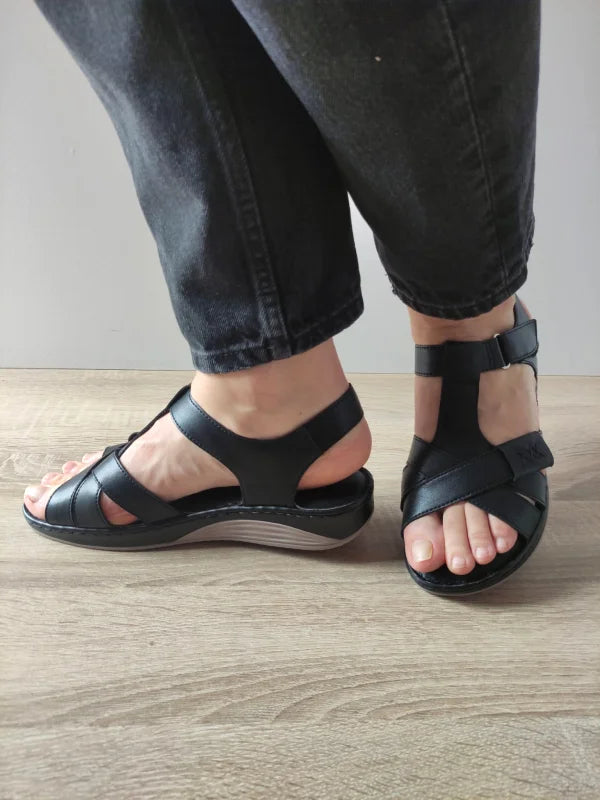 SANDALE CASUAL DAMA PASS 60021A 01-N NEGRE - imagine 4