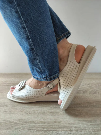 SANDALE CASUAL DAMA PASS 60026A 52-N CREM