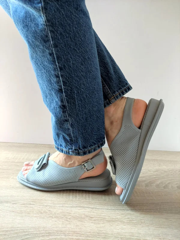 SANDALE CASUAL DAMA PASS 60026C 07-N BLEU DENIM - imagine 4