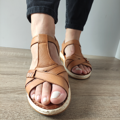 SANDALE CASUAL DAMA PASS 8630 03-N MARO CAMEL
