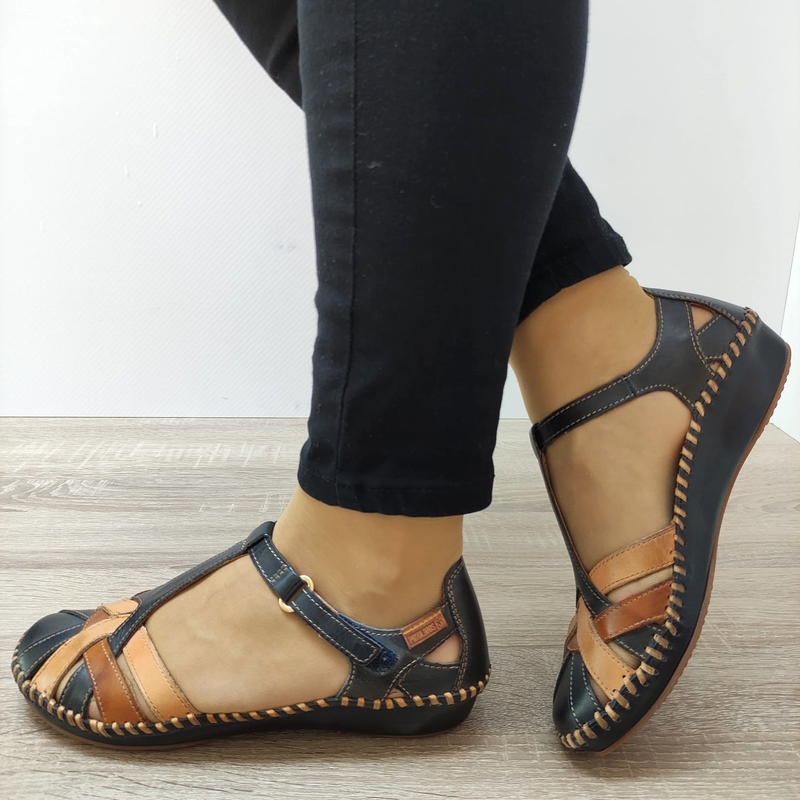 SANDALE CASUAL DAMA PIKOLINOS 655-0732C5 BLEUMARIN - imagine 2