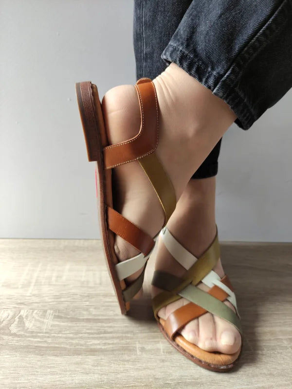 SANDALE CASUAL DAMA PIKOLINOS W0X-0556C6 MARO + COMB
