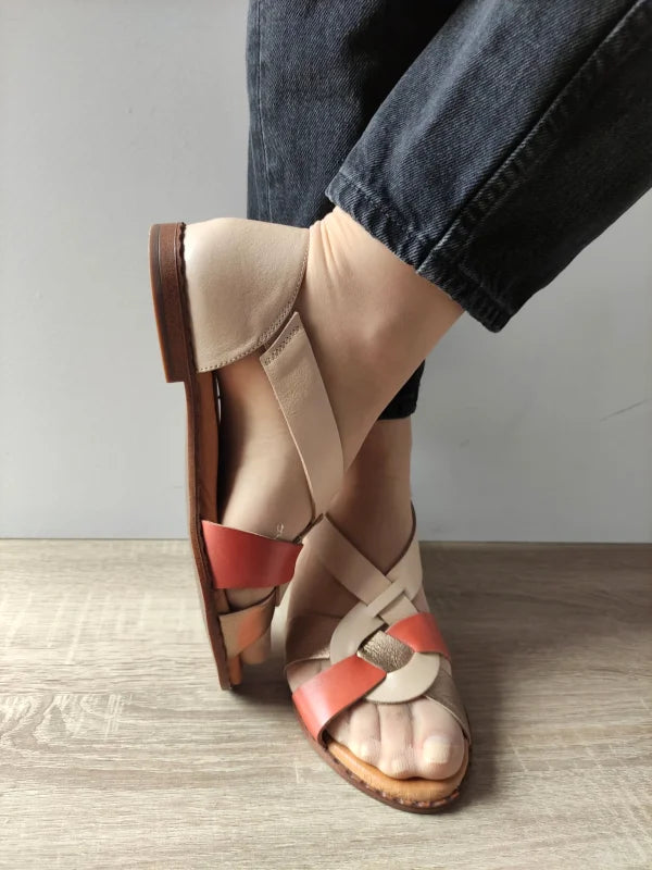 SANDALE CASUAL DAMA PIKOLINOS W0X-0812CPC1 BEJ + MULTICOLOR