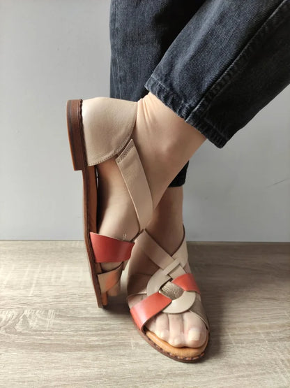 SANDALE CASUAL DAMA PIKOLINOS W0X-0812CPC1 BEJ + MULTICOLOR