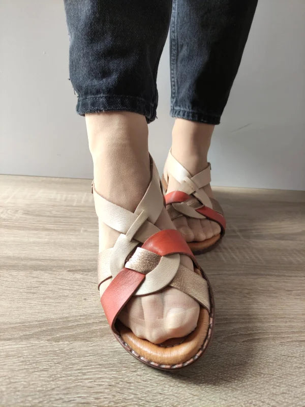 SANDALE CASUAL DAMA PIKOLINOS W0X-0812CPC1 BEJ + MULTICOLOR