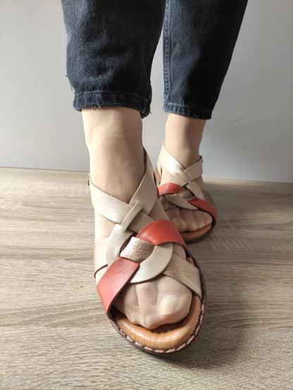 SANDALE CASUAL DAMA PIKOLINOS W0X-0812CPC1 BEJ + MULTICOLOR