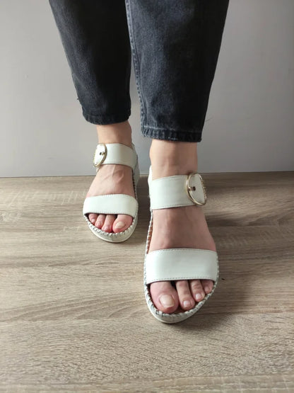 SANDALE CASUAL DAMA PIKOLINOS W1C-0709 CREM NATA
