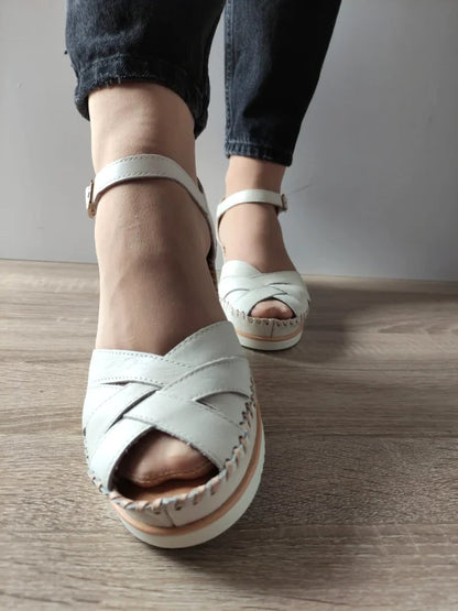 SANDALE CASUAL DAMA PIKOLINOS W3Z-1840 CREM (NATA)