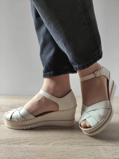 SANDALE CASUAL DAMA PIKOLINOS W3Z-1840 CREM (NATA)