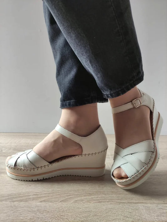 SANDALE CASUAL DAMA PIKOLINOS W3Z-1840 CREM (NATA)