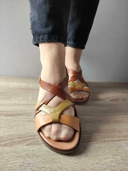SANDALE CASUAL DAMA PIKOLINOS W8Q-0894C1 BRANDY CU OLIVE