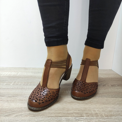 SANDALE CASUAL DAMA RIEKER 40969-24 MARO
