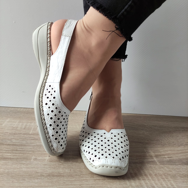 SANDALE CASUAL DAMA RIEKER 41350-80 ALBE - imagine 3