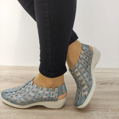 SANDALE CASUAL DAMA RIEKER 413V8-12 BLEU