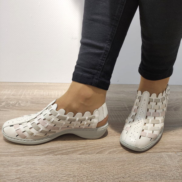 SANDALE CASUAL DAMA RIEKER 413V8-60 BEJ - imagine 3