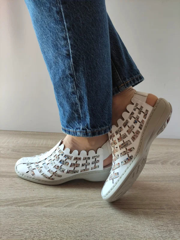 SANDALE CASUAL DAMA RIEKER 413V8-80 ALBE + COLOR - imagine 5