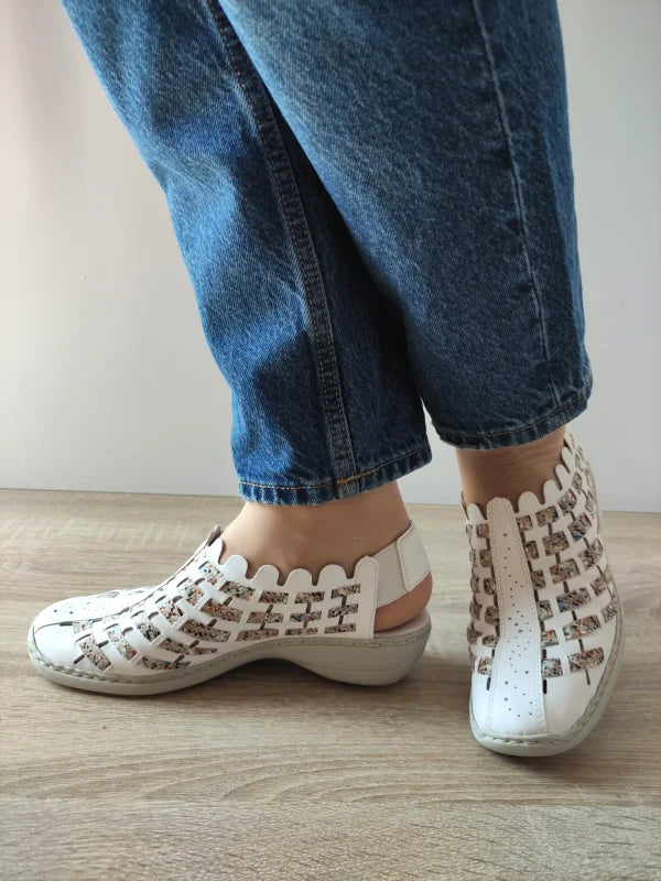 SANDALE CASUAL DAMA RIEKER 413V8-80 ALBE + COLOR