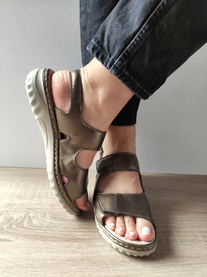 SANDALE CASUAL DAMA RIEKER 60462-90 BRONZE