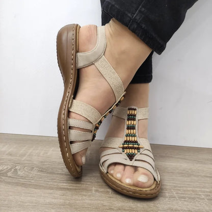 SANDALE CASUAL DAMA RIEKER 60851-62 BEJ