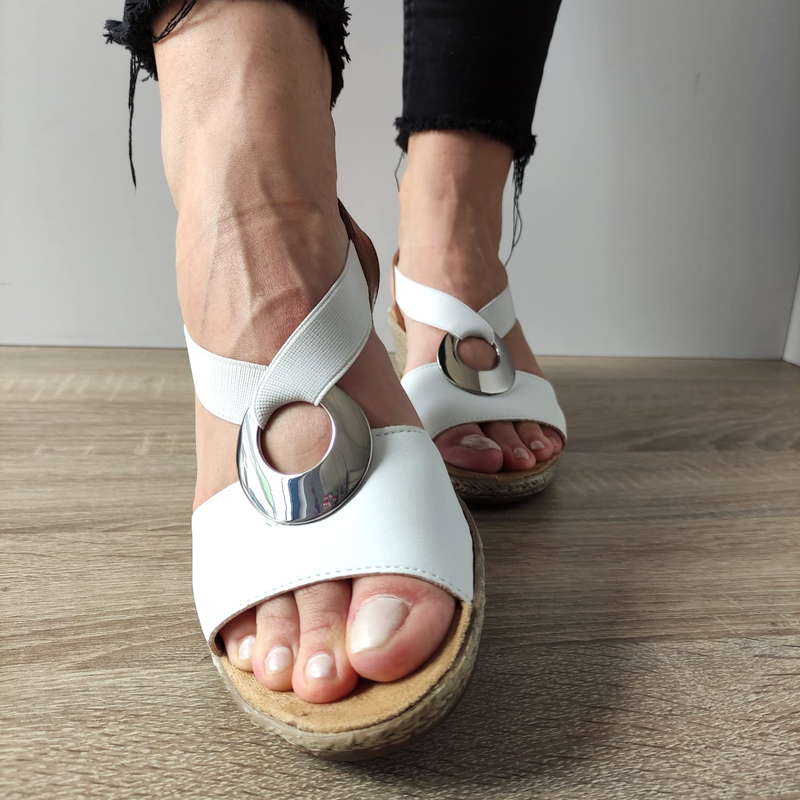 SANDALE CASUAL DAMA RIEKER 624H6-81 ALBE + MARO - imagine 4