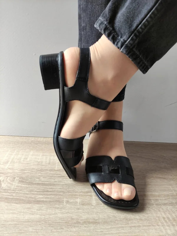 SANDALE CASUAL DAMA RIEKER 62685-00 NEGRE - imagine 5