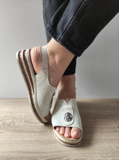 SANDALE CASUAL DAMA RIEKER 62902-80 CREM
