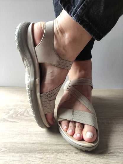SANDALE CASUAL DAMA RIEKER 64870-62 BEJ