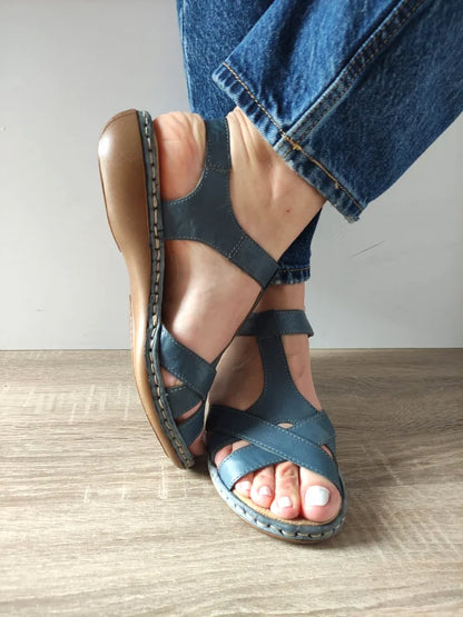 SANDALE CASUAL DAMA RIEKER 65919-12 ALBASTRE DENIM
