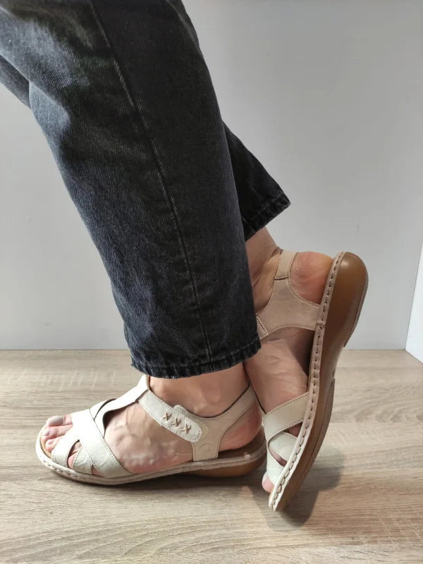 SANDALE CASUAL DAMA RIEKER 65919-60 BEJ