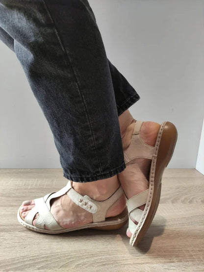SANDALE CASUAL DAMA RIEKER 65919-60 BEJ