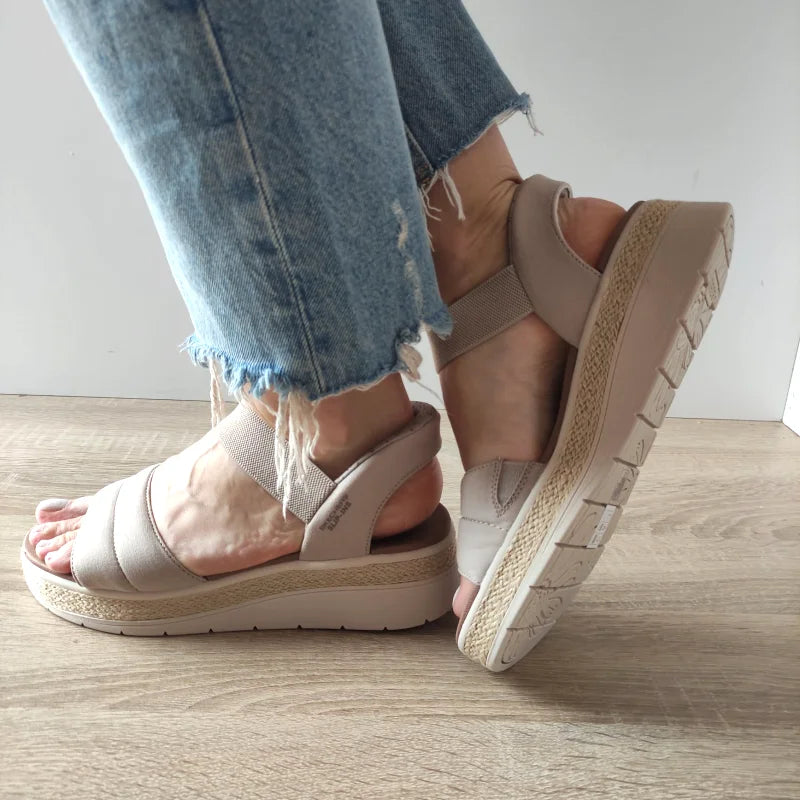 SANDALE CASUAL DAMA SKECHERS 114413 TPE - imagine 5