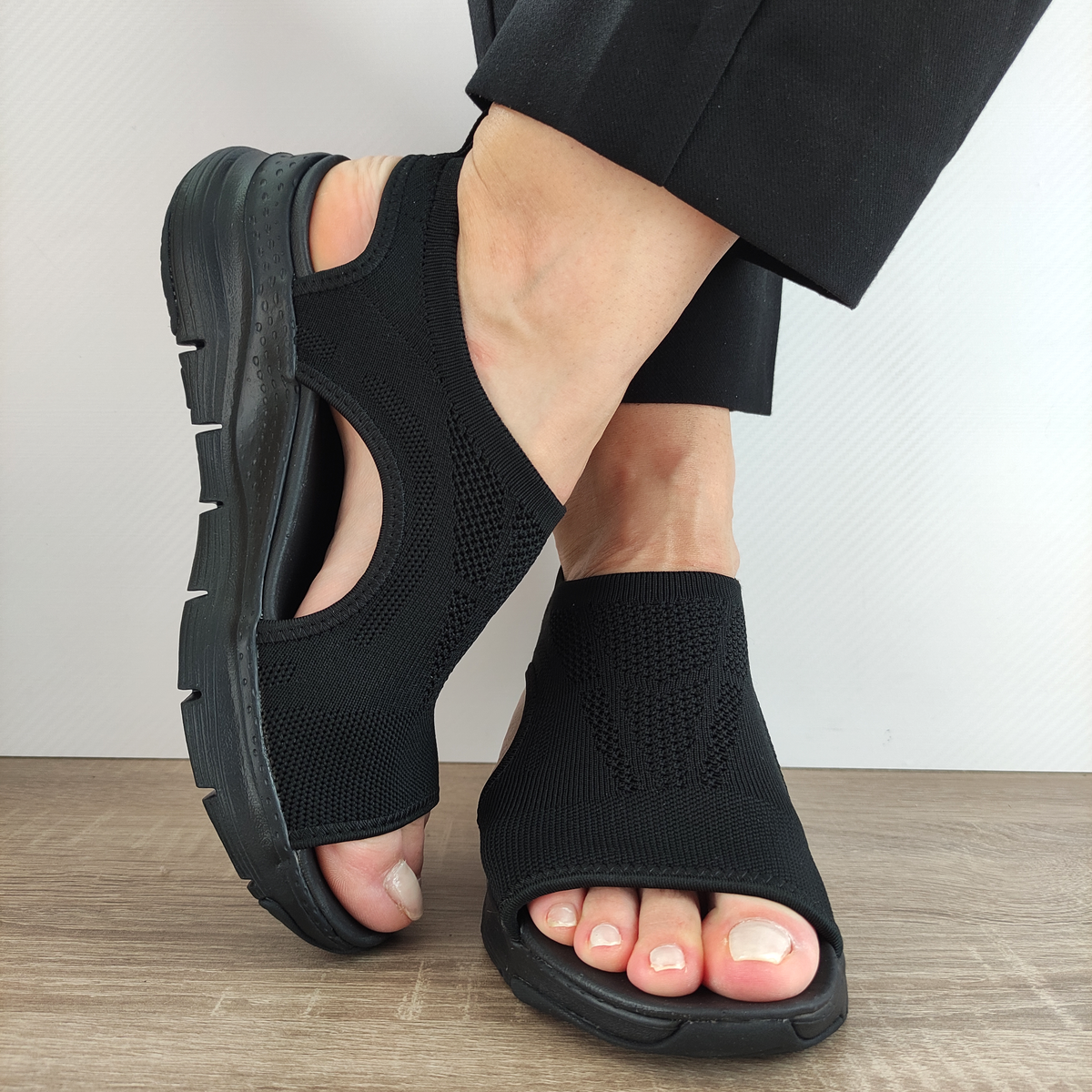 SANDALE DAMA CASUAL SKECHERS 119236 - imagine 5