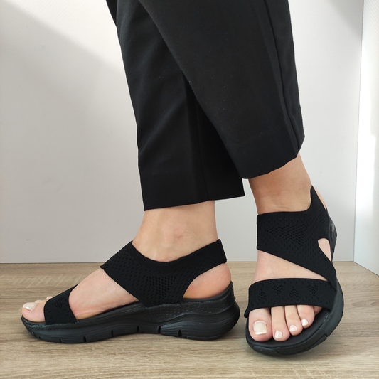 SANDALE CASUAL DAMA SKECHERS 119458 BBK